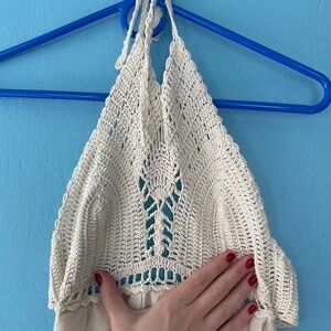 Bali halter dress knit top